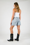 High Rise Bermuda Short - Vintage Indigo