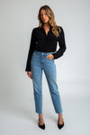 STELLA HIGH RISE 90'S STRAIGHT JEANS - CLASSIC MEDIUM BLUE