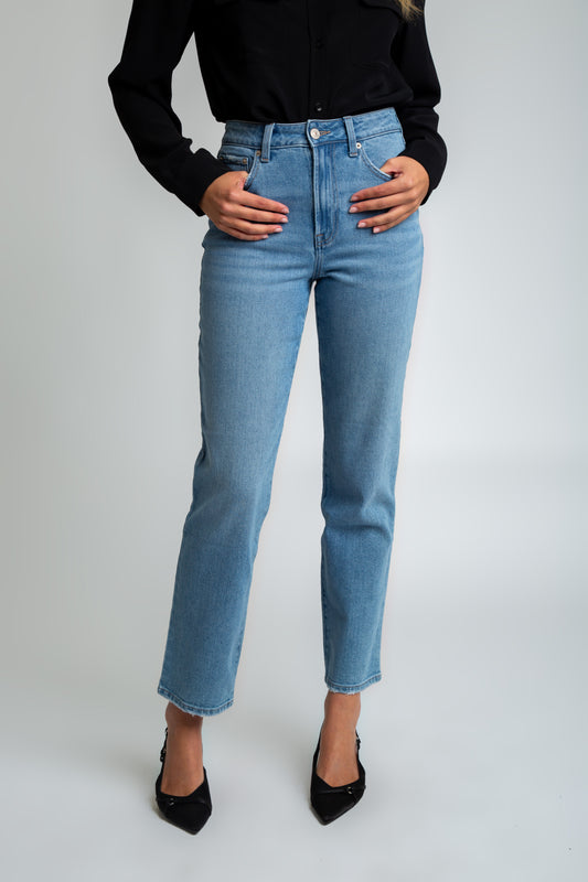 STELLA HIGH RISE 90'S STRAIGHT JEANS - CLASSIC MEDIUM BLUE
