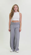 WIDE SMOCKED BOARDWALK PANT - TROOPER