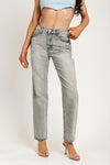 STELLA HIGH RISE 90'S STRAIGHT JEANS - CLASSIC MEDIUM GREY