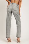 STELLA HIGH RISE 90'S STRAIGHT JEANS - CLASSIC MEDIUM GREY