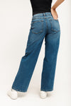 Low Rise Loose Straight Jeans - Vintage Blue