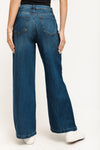 Super High Rise Seamed Wide Leg Jeans - Vintage Indigo