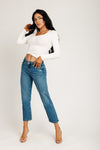 Next Level Low Rise Straight Jeans - Medium Indigo