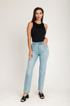 Stella High Rise 90's Straight Jeans - Classic Medium Indigo