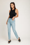 Stella High Rise 90's Straight Jeans - Classic Medium Indigo