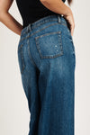 Low Pro Palazzo Jeans - Vintage Dark Blue