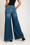 Low Pro Palazzo Jeans - Vintage Dark Blue