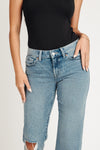 Next Level Low Rise Straight Jeans - Light Medium Indigo
