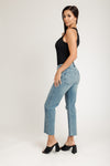Next Level Low Rise Straight Jeans - Light Medium Indigo