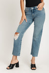 Next Level Low Rise Straight Jeans - Light Medium Indigo