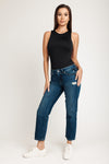 Next Level Low Rise Straight Jeans - Vintage Indigo