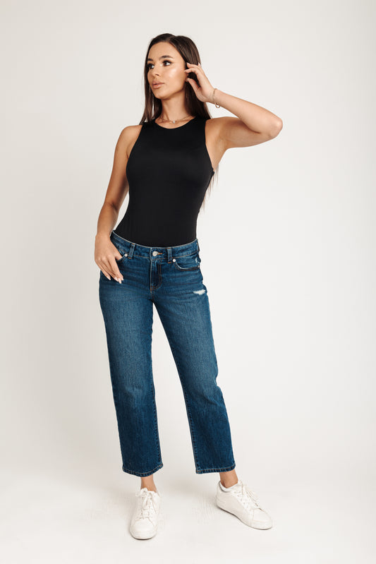 Next Level Low Rise Straight Jeans - Vintage Indigo