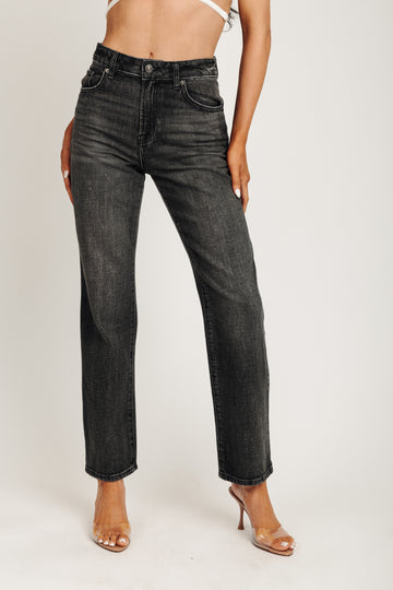 Stella High Rise 90'S Straight Jeans - Classic Medium Black
