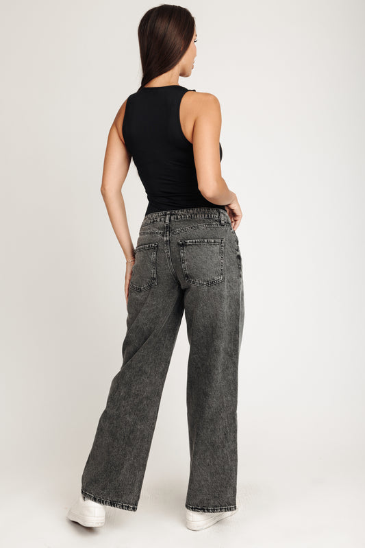 Low Pro Baggy Jeans - Black Carbon
