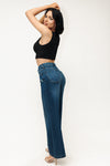 Super High Rise Seamed Wide Leg Jeans - Vintage Indigo