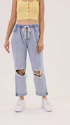 High Rise Cropped Jeans - Antique Beauty