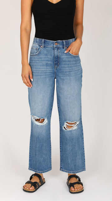 Retro High Rise 90's Ankle Jean