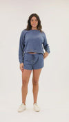 Cozy Knit Sherpa Set - Blue