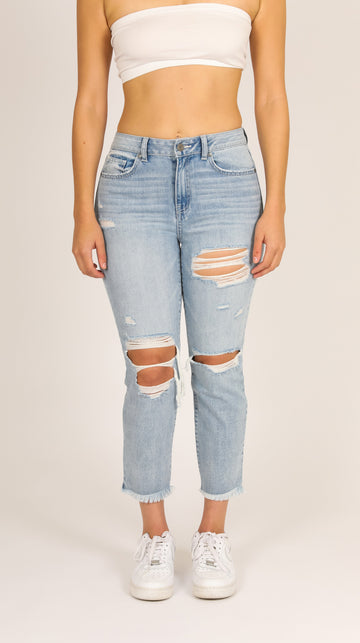 High Rise Jersey Crop Pant