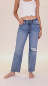High Rise 90's Wide Leg Jeans - Mid 90's Blue